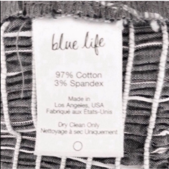 BLUE LIFE Call Me Ruffle striped smocked crop top - Picture 8 of 11